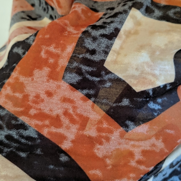 ❗$1 Bundled❗PAGANNE NWT Vintage Semi Sheer ¾ Sleeve Tunic - Picture 2 of 6